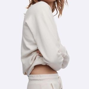 Mate the Label Terry Sweatshirt, Cream L